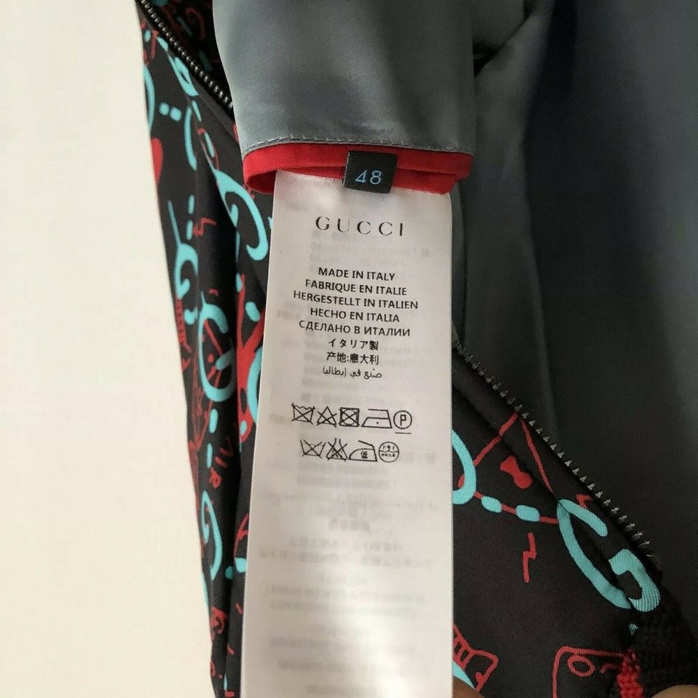 Gucci - Ghost Bomber GG Men's Jacket Medium 48 - Picture 5 of 5